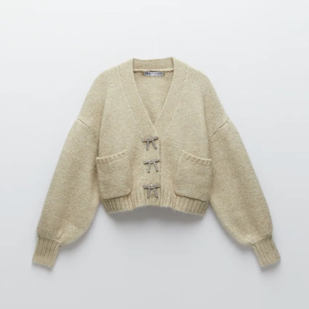 Zara cardigan with jewel buttons